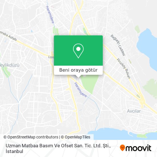 Uzman Matbaa Basım Ve Ofset San. Tic. Ltd. Şti. harita