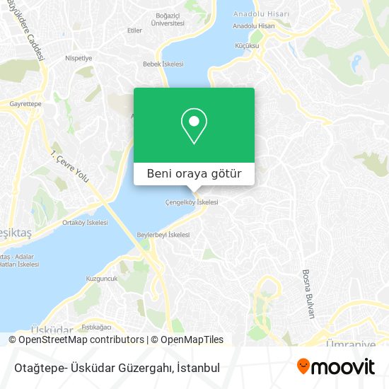 Otağtepe- Üsküdar Güzergahı harita