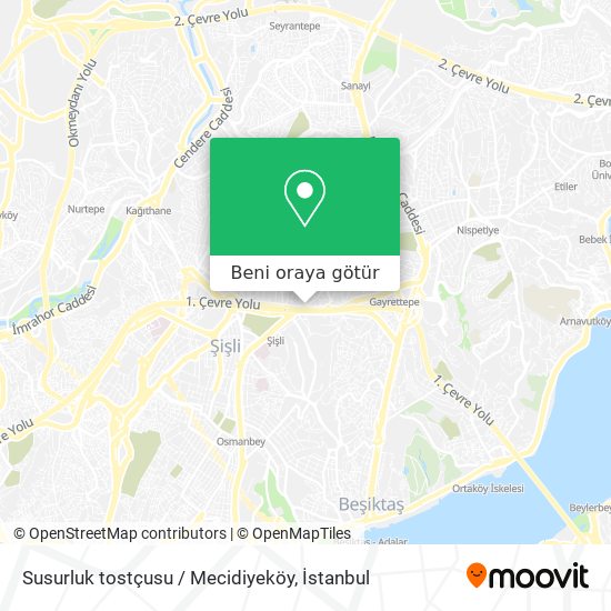 Susurluk tostçusu / Mecidiyeköy harita
