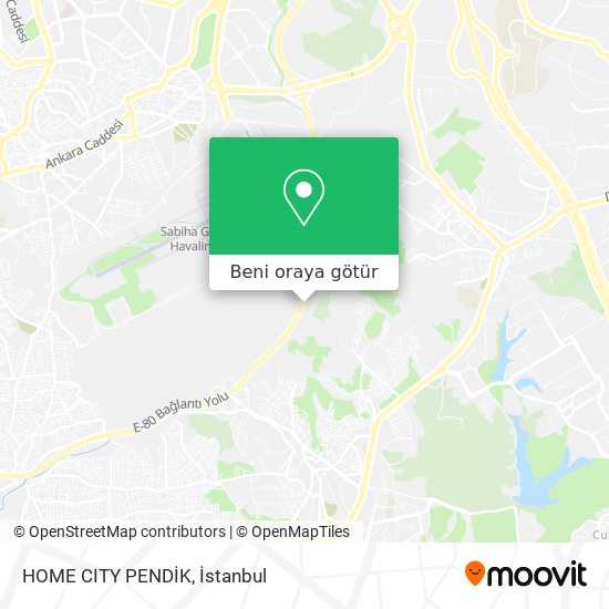 HOME CITY PENDİK harita