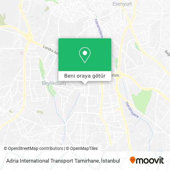 Adria International Transport Tamirhane harita