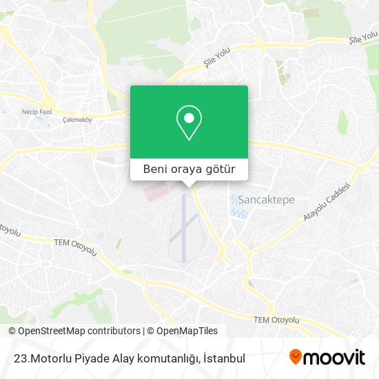 23.Motorlu Piyade Alay komutanlığı harita