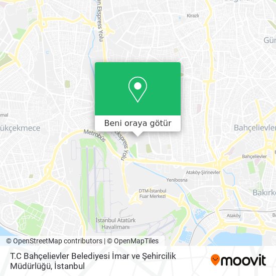 t c bahcelievler belediyesi imar ve sehircilik mudurlugu bahcelievler nerede otobus metro veya minibus dolmus ile nasil gidilir