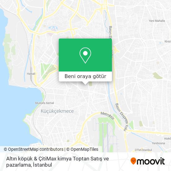 Altın köpük & ÇitiMax kimya Toptan Satış ve pazarlama harita
