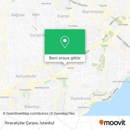 İhracatçılar Çarşısı harita