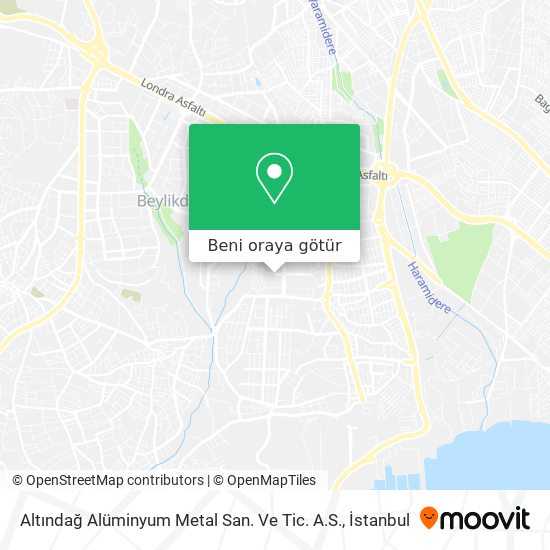 Altındağ Alüminyum Metal San. Ve Tic. A.S. harita