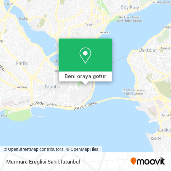 Marmara Ereglisi Sahil harita