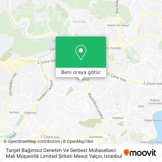 Target Bağımsız Denetim Ve Serbest Muhasebeci Mali Müşavirlik Limited Şirketi Mesut Yalçın harita