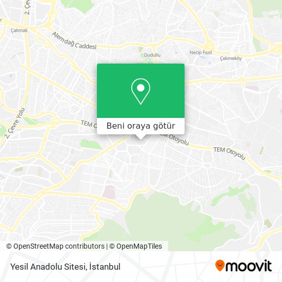 Yesil Anadolu Sitesi harita