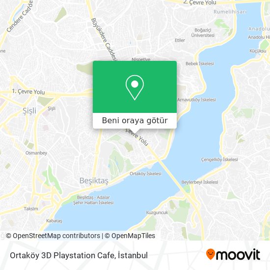 Ortaköy 3D Playstation Cafe harita