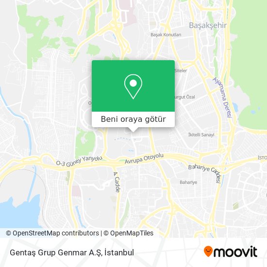 Gentaş Grup Genmar A.Ş harita