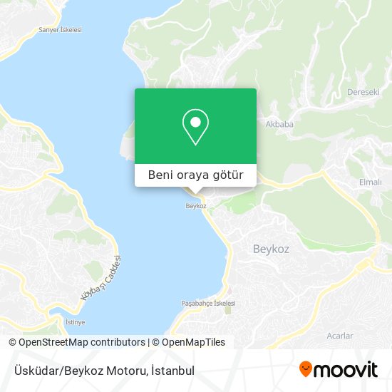 Üsküdar/Beykoz Motoru harita