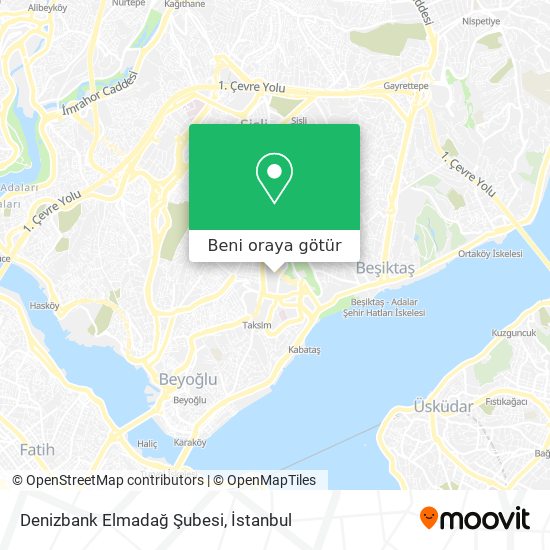 Denizbank Elmadağ Şubesi harita