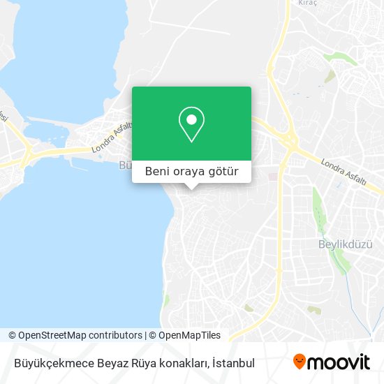 Büyükçekmece Beyaz Rüya konakları harita
