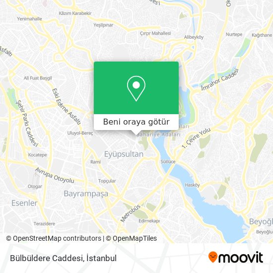 Bülbüldere Caddesi harita