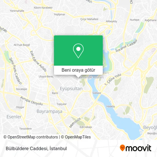 Bülbüldere Caddesi harita