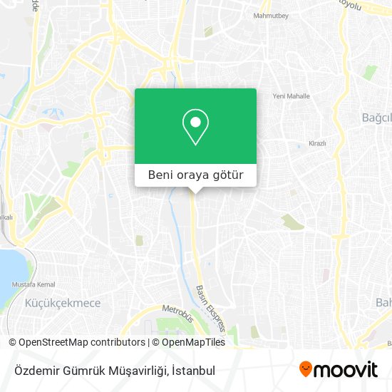 Özdemir Gümrük Müşavirliği harita