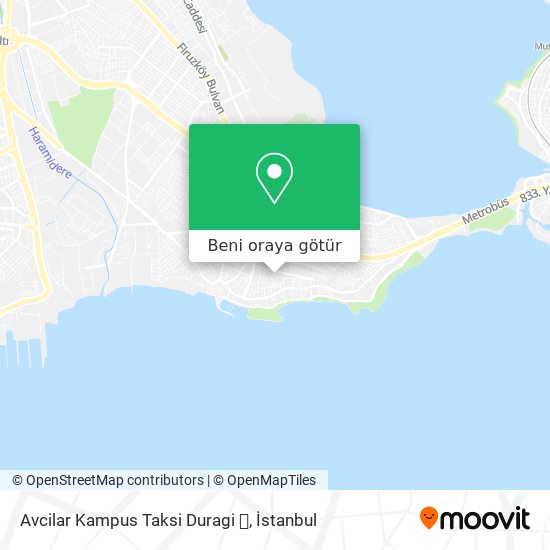 Avcilar Kampus Taksi Duragi 🚖 harita