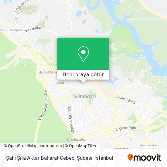 Şahı Şifa Aktar Baharat Cebeci Şubesi harita