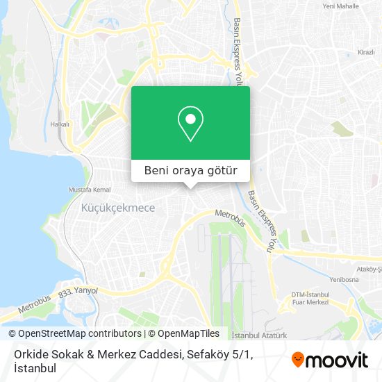 Orkide Sokak & Merkez Caddesi, Sefaköy 5 / 1 harita