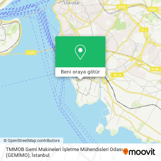 TMMOB Gemi Makineleri İşletme Mühendisleri Odası (GEMİMO) harita