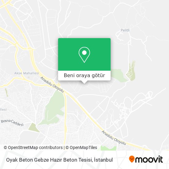 Oyak Beton Gebze Hazır Beton Tesisi harita