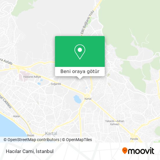 Hacılar Cami harita