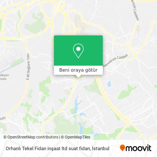 Orhanlı Tekel Fidan inşaat ltd suat fidan harita