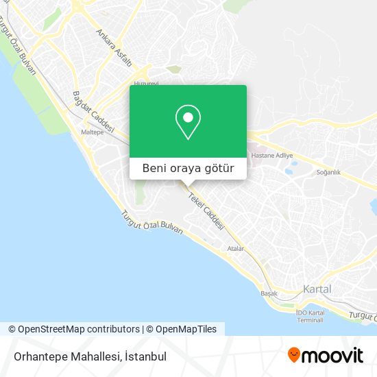 Orhantepe Mahallesi harita