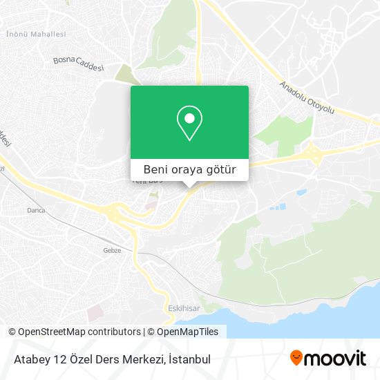 Atabey 12 Özel Ders Merkezi harita
