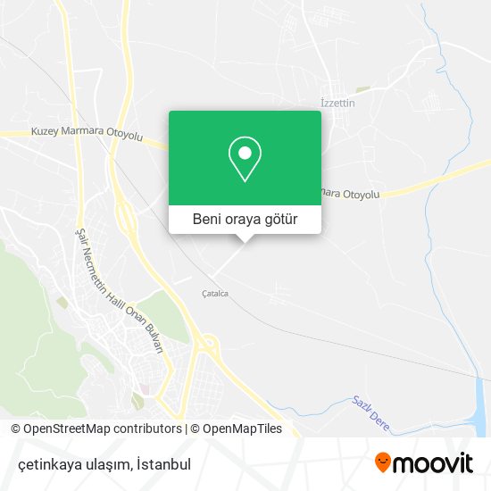 çetinkaya ulaşım harita