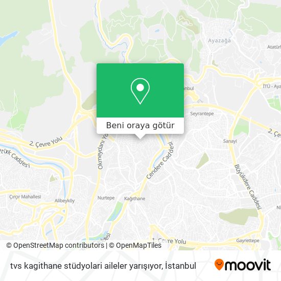 tvs kagithane stüdyolari  aileler yarışıyor harita