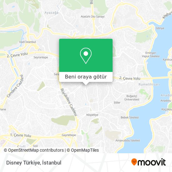 Disney Türkiye harita