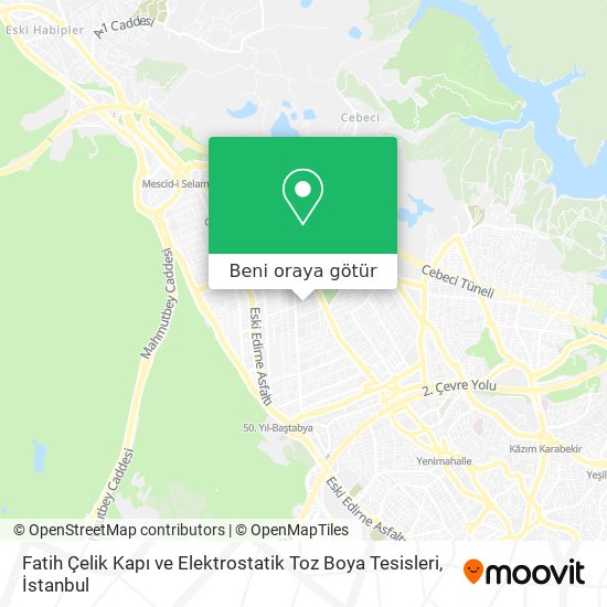Fatih Çelik Kapı ve Elektrostatik Toz Boya Tesisleri harita