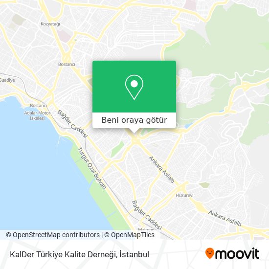 KalDer Türkiye Kalite Derneği harita