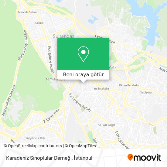 Karadeniz Sinoplular Derneği harita