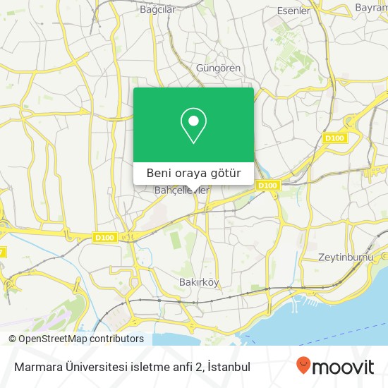Marmara Üniversitesi isletme anfi 2 harita