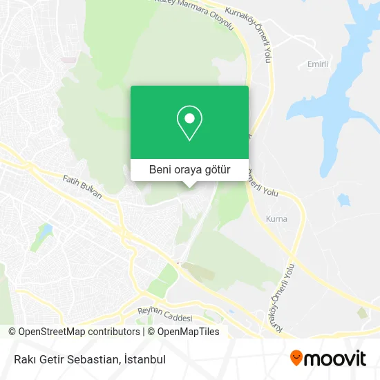 Rakı Getir Sebastian harita