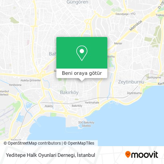 Yeditepe Halk Oyunlari Dernegi harita