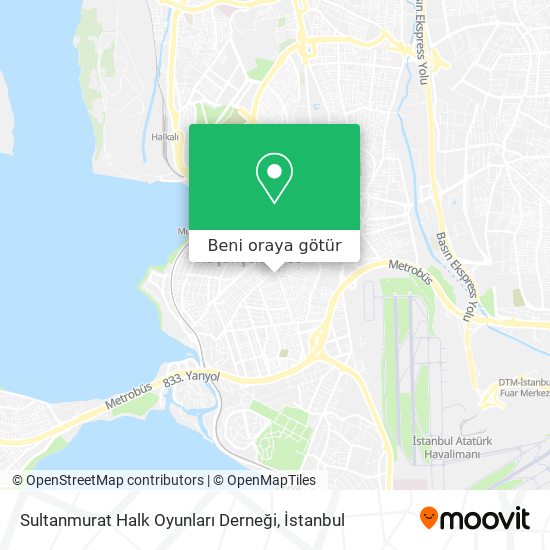 Sultanmurat Halk Oyunları Derneği harita