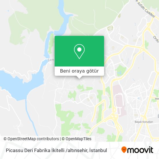 Picassu Deri Fabrika İkitelli /altınsehir harita