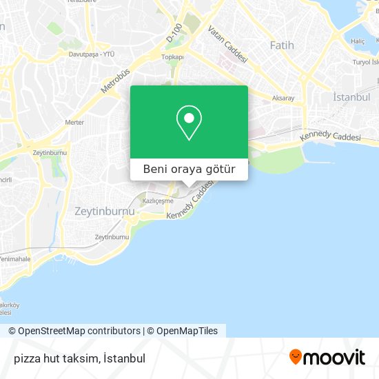 pizza hut taksim harita