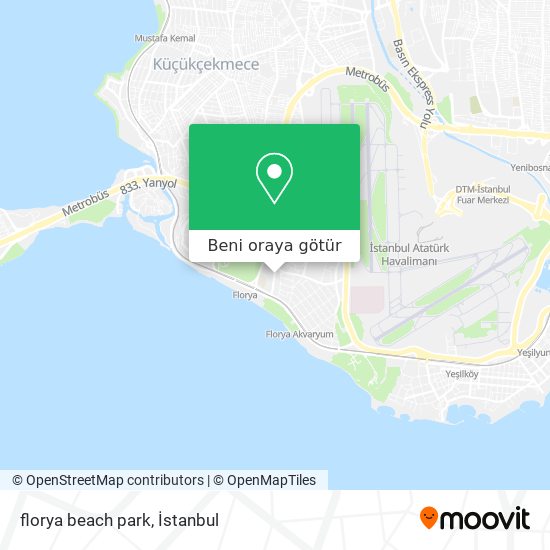 florya beach park harita