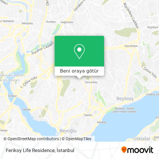 Ferikoy Life Residence harita