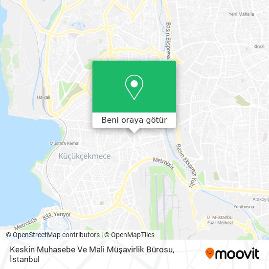 Keskin Muhasebe Ve Mali Müşavirlik Bürosu harita