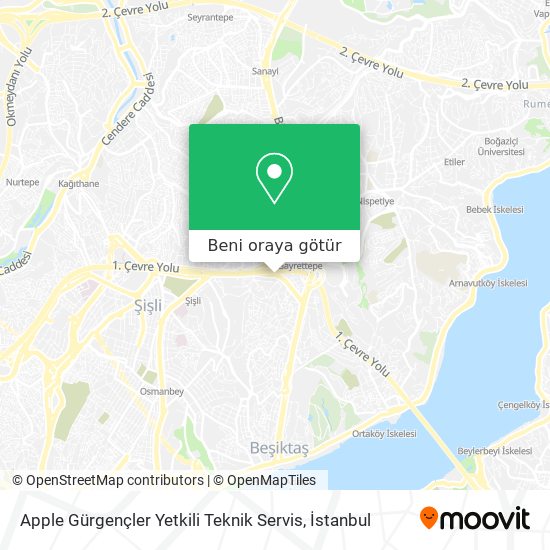 Apple Gürgençler Yetkili Teknik Servis harita