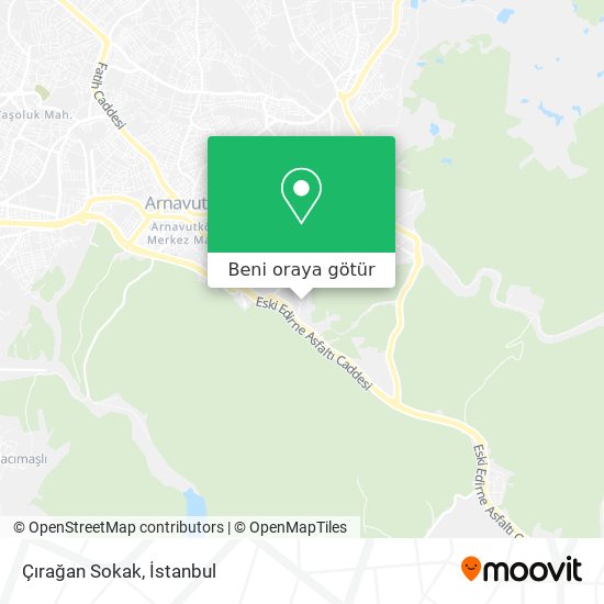 Çırağan Sokak harita