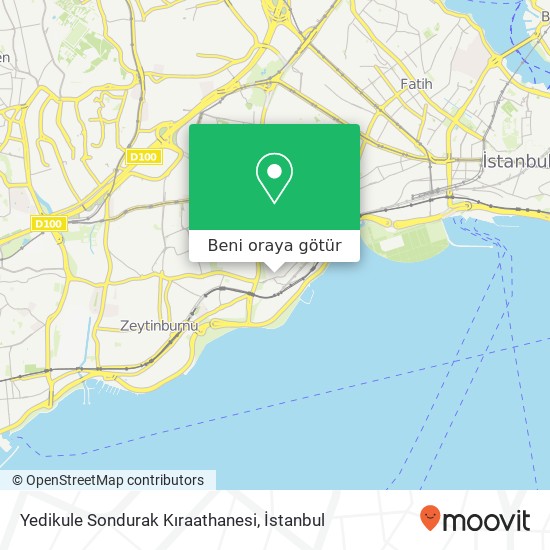 Yedikule Sondurak Kıraathanesi harita