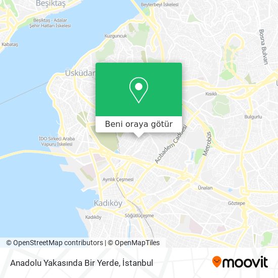 Anadolu Yakasında Bir Yerde harita