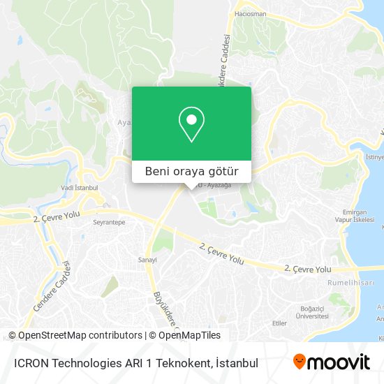 ICRON Technologies ARI 1 Teknokent harita